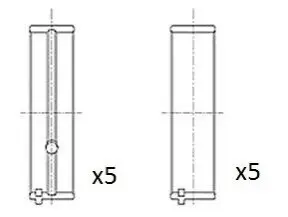 Вкладыши коренные Psa 1.8D/1.9D/2.0 XUD7/XUD9/XU10/DW8/DW10 Fischer Automotive One (FA1) BM1038STD