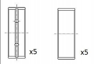 Вкладиші корінні (+0,25) Renault 2.0 dCi mot.M9R 7../8.. 06- Fischer Automotive One (FA1) BM1058-025