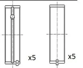Вкладиши корінні Renault 2.2TD/2.5TD G9T/G9U Fischer Automotive One (FA1) BM1069STD