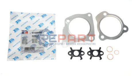 Комплект прокладок турбіни Renault Laguna/Megane 2.0 TCe 05 Fischer Automotive One (FA1) KT220020E Купити в Україні