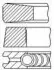 Кільця поршневі Fiat Ducato 2.3JTD 06- (88.00mm/STD) (2.5-2-2.5) Fischer Automotive One (FA1) (PR101000) зображення 1