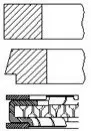 Кольца поршневые VW Passat/Golf 1.8i 97-06 (81.01mm/STD) (1.5-1.75-2) Fischer Automotive One (FA1) PR2000