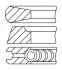 Кільця поршневі Hyundai Santa Fe 2.2 CRDi 06-12 (87.00mm/STD) (2.5-2.0-3.0) Fischer Automotive One (FA1) (PR27000) зображення 1
