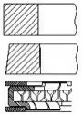Кольца поршневые Opel Astra/Vectra 1.6i 00- (79.00mm/STD) (1.2-1.2-2) Fischer Automotive One (FA1) PR42000