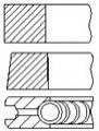 Кольца поршневые VW Passat/Golf 2.0FSI 04-14 (82.51mm/STD) (1.2-1.5-2) Fischer Automotive One (FA1) PR60000