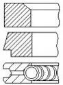 Кольца поршневые Ford Transit 2.0TDCi 00- (86.00mm/STD) (2-2-2) = 8921660000 Fischer Automotive One (FA1) PR68000