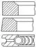 Кільця поршневі MB Sprinter 2.2/2.7CDI (88.00mm/STD) (2.5-2-3) Fischer Automotive One (FA1) (PR89000) зображення 1