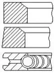 Кільця поршневі MB Sprinter 2.2/2.7CDI (88.00mm/STD) (2.5-2-3) Fischer Automotive One (FA1) PR89000