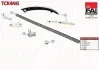 К-кт ланцюга ГРМ Opel Agila Z10XE/XEP/Astra G/H Z12EX/EXP/Z14XEL/XEP/Combo MK II Z14XEP/Corsa B/C/D Fischer Automotive One (FA1) (TCK4NG) зображення 1