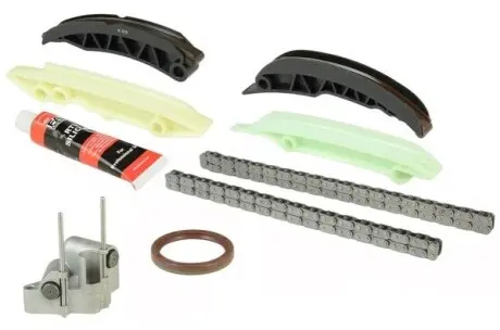К-кт цепи ГРМ (верх и низ) BMW 1(E81,E87)/3(E46/E90)/5(E60,E61)/7(E65,E66)/X3(E83)/X5(E53) 1.8D /2.0D/3.0D 04- (2 цепи+натяжник+4 лыжи+герметик+сальник) Fischer Automotive One (FA1) TCK74