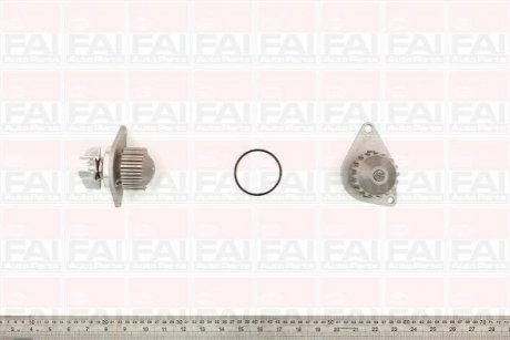 ВОДЯНА ПОМПА PSA Citroen C2/C3/Berlingo 1,1-1,4 07.96- Peugeot 106/206/1007/Partner Fischer Automotive One (FA1) WP6344