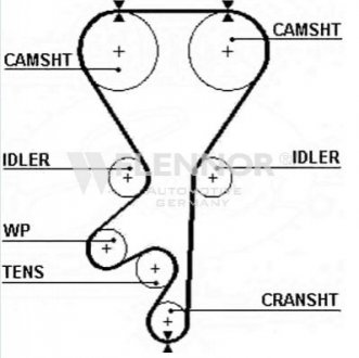 Ремень ГРМ - (5636355, 636569, 636576) Flennor 4257V