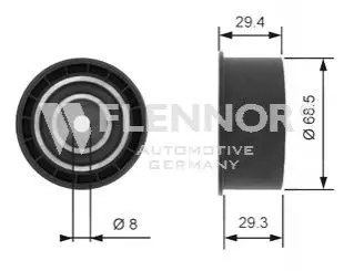 Натяжной ролик Flennor FU14102 Купить в Украине
