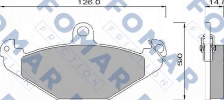 Гальмівні колодки FOMAR FO625581