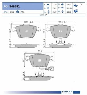 Автозапчастина FOMAR FO849381