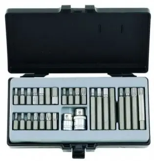 Набор насадок HEX, TORX, SPLINE 28ед FORCE 4283