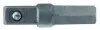 Адаптер 1/4 L=25мм (для головки 1/4) на шуруповерт, 1шт FORCE (8092225) зображення 1