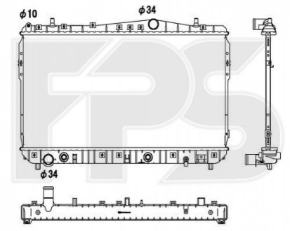 Радіатор охолодження FPS FP 17 A782 (фото 1)