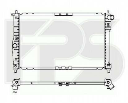 Радіатор охолодження FPS FP 22 A775 (фото 1)