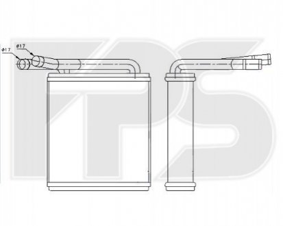 Радіатор пічки FPS FP 32 N70
