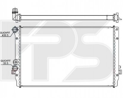 Радіатор охолодження FPS FP 62 A474