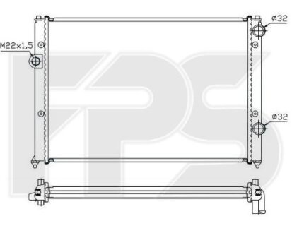 Радіатор охолодження FPS FP 74 A446