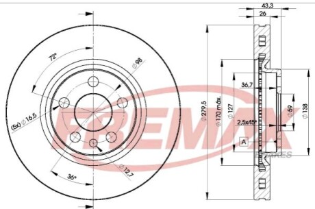 Диск тормозной FREMAX BD-4620