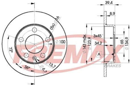 Диск тормозной FREMAX BD-5601