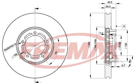 Диск тормозной FREMAX BD-5610 (фото 1)