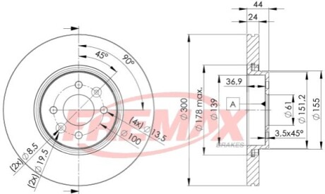 Диск тормозной FREMAX BD-7897