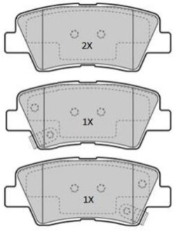 Колодки гальмівні FREMAX FBP-1867 (фото 1)