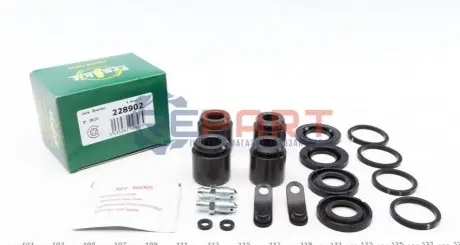 Ремкомплект супорта (заднього) Audi Q7/VW Touareg 02-15 (d=28/30mm) (+4 поршня) (Brembo) FRENKIT 228902 Купити в Україні