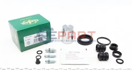 Фото 1 — Ремкомплект супорта (заднього) Renault Megane 01- (d=34mm) (+поршень) (Lucas) FRENKIT (234901) Фото Ремкомплект супорта (заднього) Renault Megane 01- (d=34mm) (+поршень) (Lucas) FRENKIT (234901) зображення 1