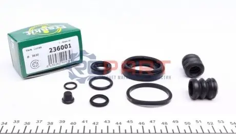 Фото Ремкомплект супорта (заднього) VW Golf 82-97 (d=36mm) (Lucas) FRENKIT (236001) зображення 1