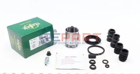 Фото Ремкомплект супорта (заднього) (L) VW Caddy III 04-15 (d=38mm) (Bosch) (+поршень з механізмом) FRENKIT (238802) зображення 1