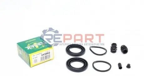 Фото 1 — Ремкомплект супорта (переднього) Hyundai Santa Fe 01- (d=43mm) (Mando) FRENKIT (243002) Фото Ремкомплект супорта (переднього) Hyundai Santa Fe 01- (d=43mm) (Mando) FRENKIT (243002) зображення 1