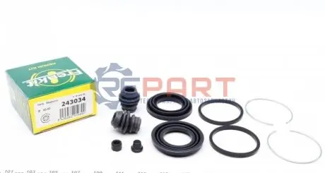 Фото Ремкомплект супорта (переднього) Subaru Forester/Impreza/Legacy III 96-05 (d=43mm) (Akebono) FRENKIT (243034) зображення 1