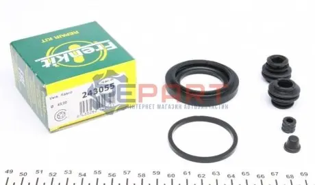 Фото 1 — Ремкомплект супорта (заднього) Hyundai ix55 08- (d=43mm) (Kasko) FRENKIT (243055) Фото Ремкомплект супорта (заднього) Hyundai ix55 08- (d=43mm) (Kasko) FRENKIT (243055) зображення 1