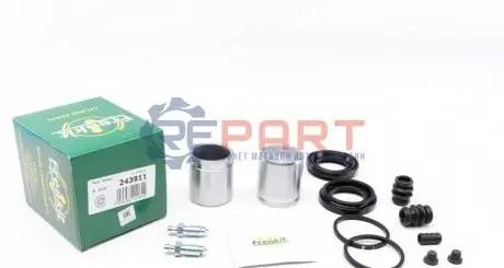 Ремкомплект супорта (переднього) Mitsubishi L200 01-05 (d=43mm) (+2 поршня) (Nissin/Tokico) FRENKIT 243911 Купити в Україні