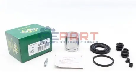 Ремкомплект супорта (заднього) Nissan Qashqai 07- (d=43mm) (+ поршень) (Akebono) FRENKIT 243946 Купити в Україні