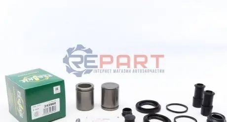 Ремкомплект супорта (переднього) Audi A4/A6/VW Passat 96-05 (d=43mm) (+2 поршня) (Lucas) FRENKIT 243960 Купити в Україні