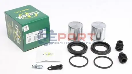 Ремкомплект супорта (переднього) Hyundai Santa Fe/Kia Sorento 06- (d=45mm) (+2 поршня) (Mando) FRENKIT 245936