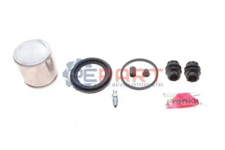 Фото Ремкомплект супорта (переднього) Skoda Fabia 10-14 (d=54mm) (+поршень) (TRW) FRENKIT (254827) зображення 1