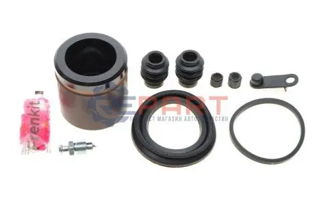 Ремкомплект супорта (переднього) Citroen C4/Peugeot 301 12- (d=54mm) (+поршень) (Mando) FRENKIT 254828 Купити в Україні