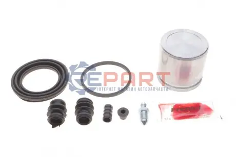 Ремкомплект супорта (переднього) Hyundai Elantra/Kia Joice 95- (d=54mm) (+поршень) (Mando) FRENKIT 254937 Купити в Україні