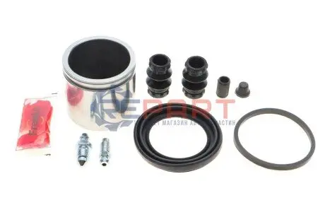 Ремкомплект супорта (переднього) Mitsubishi Colt 04- (d=54mm) (+поршень) (Lucas) FRENKIT 254961 Купити в Україні