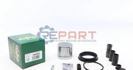 Ремкомплект супорта (переднього) Citroen C4/Peugeot 308 13- (d=60mm) (+поршень) (Ate) FRENKIT 260992 Купити в Україні