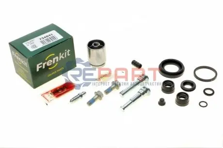 Фото Ремкомплект супорта (заднього) Kia Picanto 1.0/1.1 04- (d=34mm) (+ поршень/направляюча) (Kasko) FRENKIT (734041) зображення 1