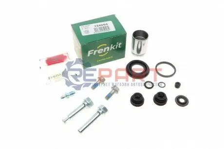 Фото Ремкомплект супорта (заднього) Hyundai i20/Kia Picanto 11- (d=34mm) (+поршень/направляюча) (Mobis) FRENKIT (734054) зображення 1