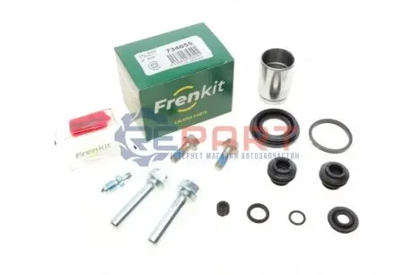 Фото Ремкомплект супорта (заднього) Hyundai i20/Kia Picanto 11- (d=34mm) (+поршень/направляюча) (Mobis) FRENKIT (734055) зображення 1